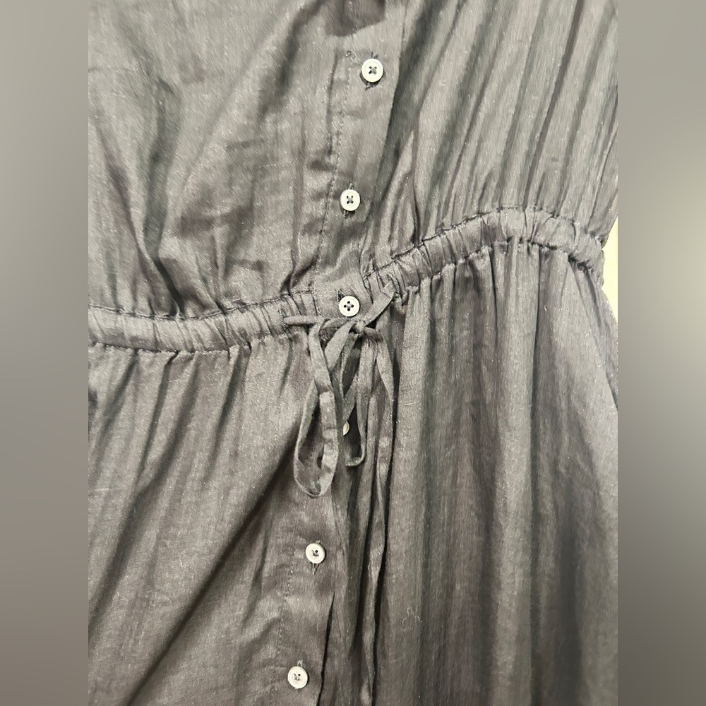 NWT J. Crew Black Cerise Shirt Dress $188 Size 0 - Picture 6 of 10